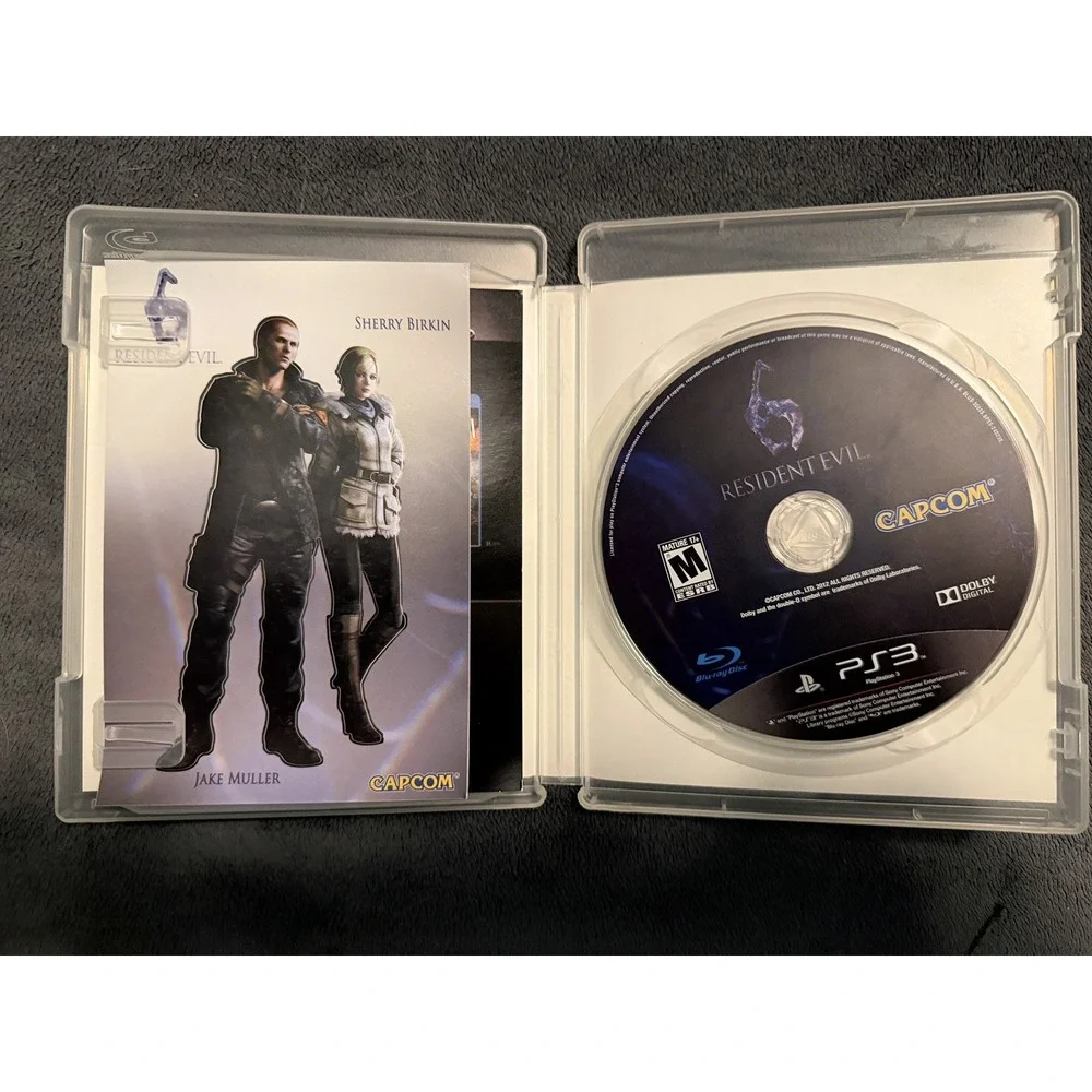 Resident Evil 6 Sony Playstation 3 PS3 Video Game Cib Complete Mint With Decals